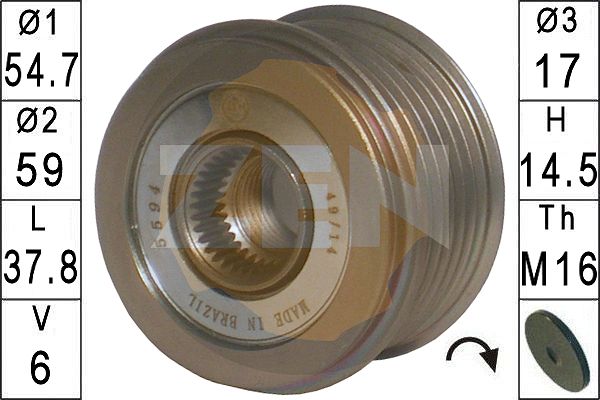 Sistem roata libera, generator ZN5594 ERA