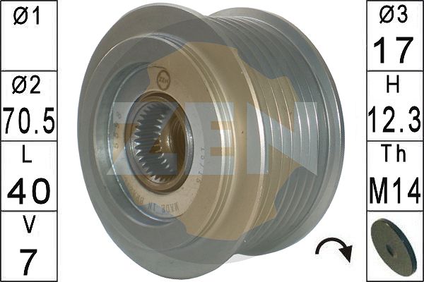 Sistem roata libera, generator ZN5598 ERA