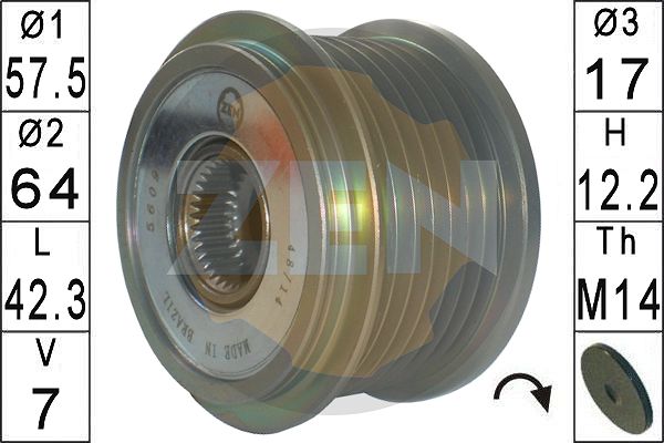 Sistem roata libera, generator ZN5609 ERA