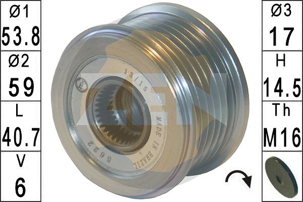 Sistem roata libera, generator ZN5622 ERA