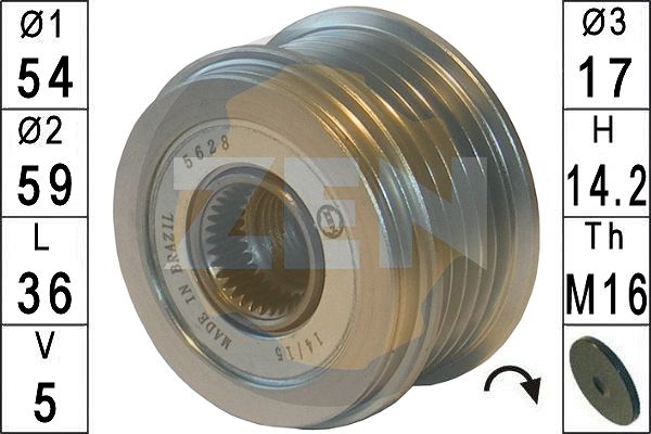 Sistem roata libera, generator ZN5628 ERA