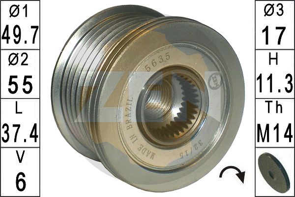 Sistem roata libera, generator ZN5635 ERA