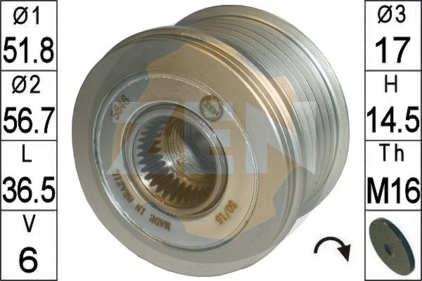 Sistem roata libera, generator ZN5646 ERA