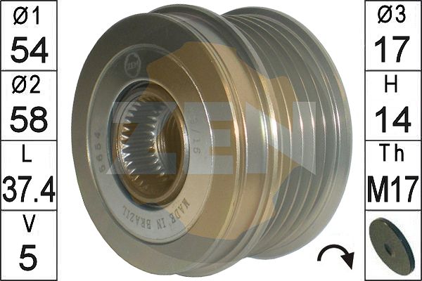 Sistem roata libera, generator ZN5654 ERA