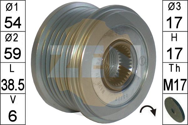 Sistem roata libera, generator ZN5678 ERA