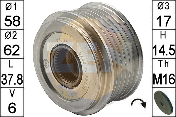 Sistem roata libera, generator ZN5716 ERA