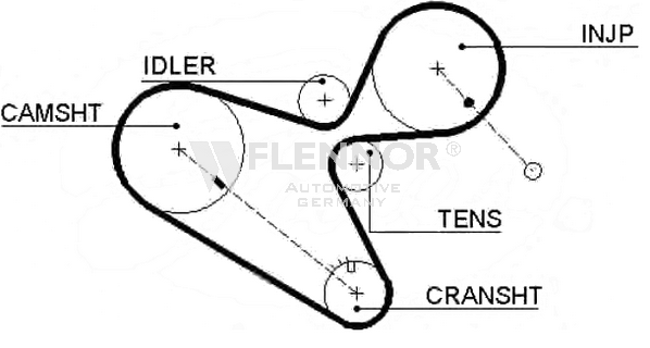 Curea de distributie 4295 FLENNOR