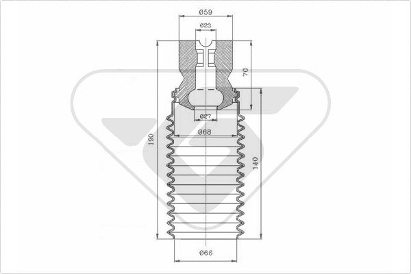 Chit protectie praf,amortizor KP053 HUTCHINSON