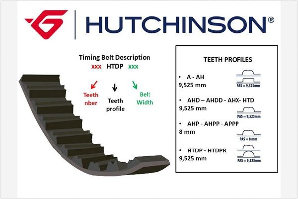 Curea de distributie 111 HTDP 17 HUTCHINSON