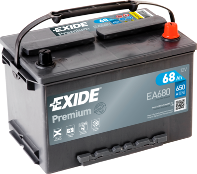 Baterie de pornire EA680 EXIDE 12V 68Ah