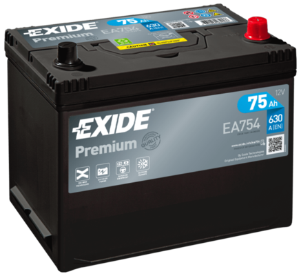 Baterie de pornire Exide Premium 12V 75Ah EN630A-EA754