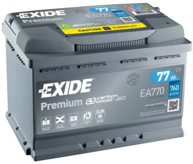 Baterie de pornire EA770 EXIDE