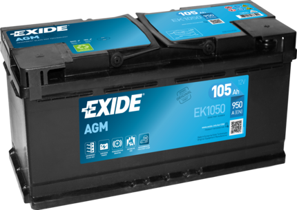 Baterie de pornire EK1050 EXIDE 12V 105Ah