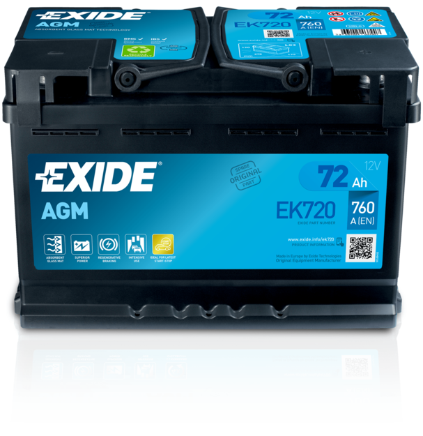 Baterie de pornire EK720 EXIDE