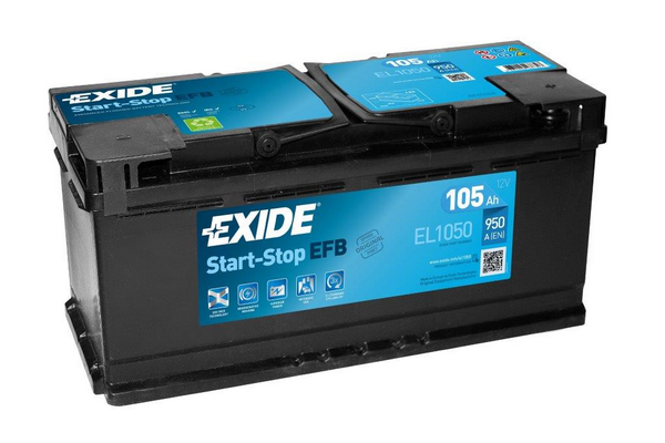 Baterie de pornire EL1050 EXIDE 12V 105Ah