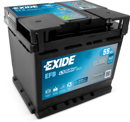 Baterie de pornire EL550 EXIDE 12V 55Ah