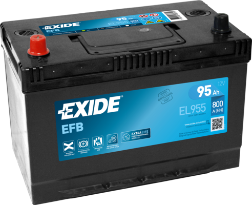 Baterie de pornire EL955 EXIDE 12V 95Ah