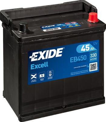 Baterie de pornire EB450 EXIDE 12V 45Ah