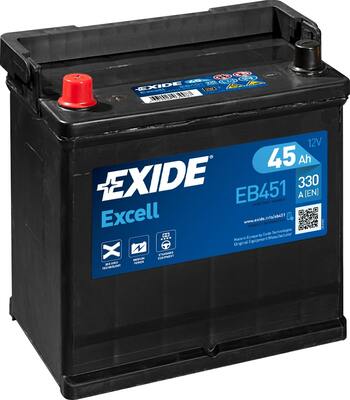 Baterie de pornire EB451 EXIDE 12V 45Ah