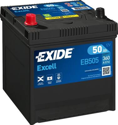 Baterie de pornire EB505 EXIDE 12V 50Ah