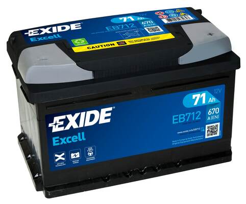Baterie de pornire Exide Excell 12V 71Ah EN670 - EB712