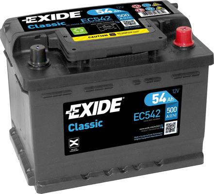 Baterie de pornire EC542 EXIDE 12V 54Ah