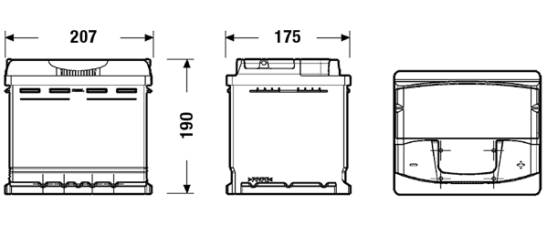 Baterie de pornire EA530 EXIDE