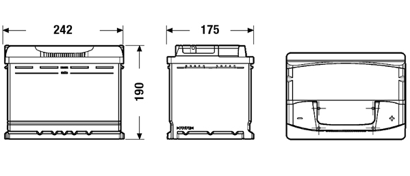 Baterie de pornire EA640 EXIDE