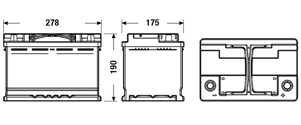Baterie de pornire EL700 EXIDE