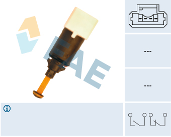 Comutator lumini frana 24898 FAE