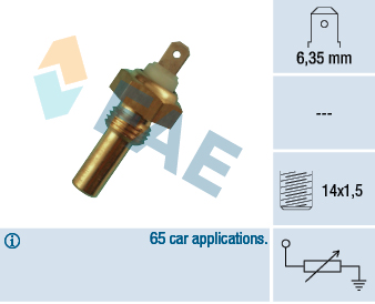 Senzor,temperatura lichid de racire 31290 FAE