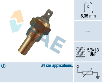 Senzor,temperatura lichid de racire 31360 FAE