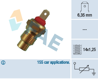 Senzor,temperatura lichid de racire 31370 FAE