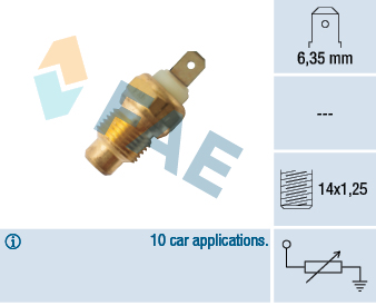 Senzor,temperatura lichid de racire 31450 FAE