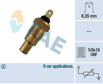 Senzor,temperatura lichid de racire 31490 FAE