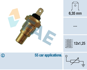 Senzor,temperatura lichid de racire 31580 FAE