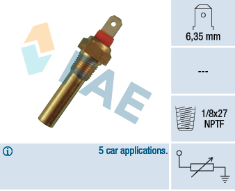 Senzor,temperatura lichid de racire 31640 FAE