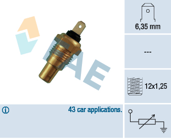 Senzor,temperatura lichid de racire 31650 FAE