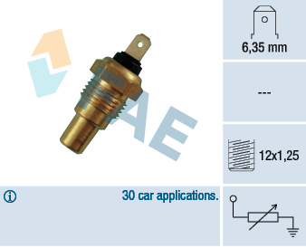 Senzor,temperatura lichid de racire 31680 FAE