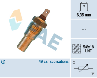 Senzor,temperatura lichid de racire 31690 FAE