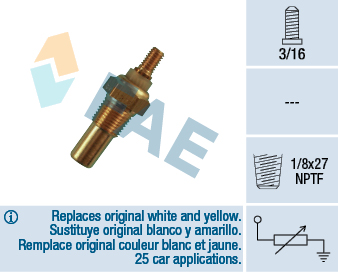 Senzor,temperatura lichid de racire 32080 FAE