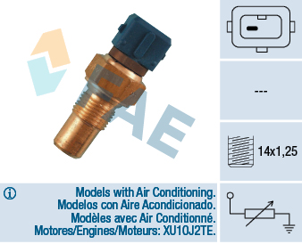 Senzor,temperatura lichid de racire 32380 FAE