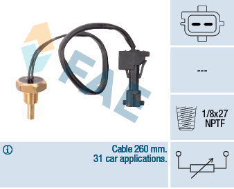 Senzor,temperatura lichid de racire 32741 FAE