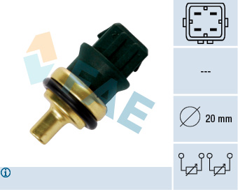 Senzor,temperatura lichid de racire 33782 FAE