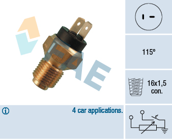 Senzor,temperatura lichid de racire 34020 FAE