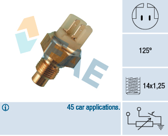 Senzor,temperatura lichid de racire 34040 FAE