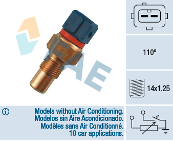 Senzor,temperatura lichid de racire 34090 FAE