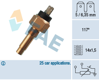 Senzor,temperatura lichid de racire 34160 FAE