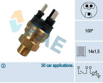 Senzor,temperatura lichid de racire 34310 FAE