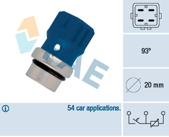 Senzor,temperatura lichid de racire 34330 FAE